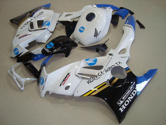 1995-1998 White Blue Konica Minolta CBR600 F3 Motorcycle Fairings 1995-1998 White Blue Konica Minolta CBR600 F3 Motorcycle Fairings