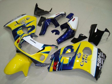 1996-2000 Yellow Corona GSXR 600 Motorcycle Fairings