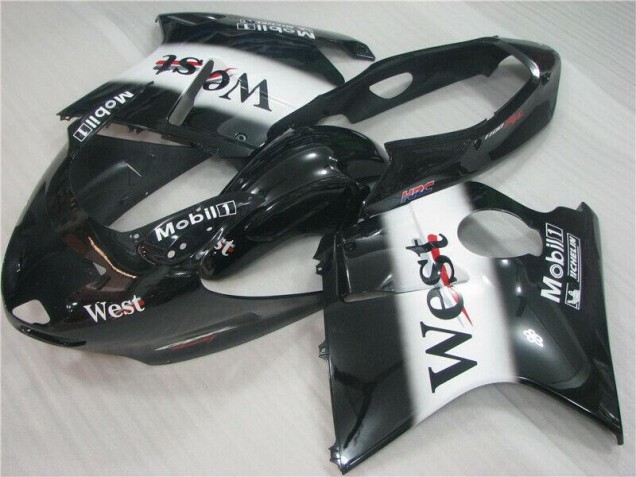 1996-2007 Black White West CBR1100XX Motorcycle Fairings 1996-2007 Black White West CBR1100XX Motorcycle Fairings