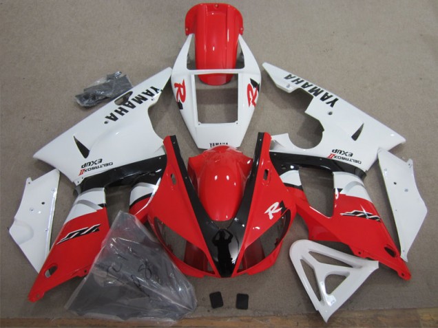 1998-1999 Red White Black Decal YZF R1 Motorcycle Fairings 1998-1999 Red White Black Decal YZF R1 Motorcycle Fairings