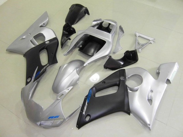 1998-2002 Black Silver YZF R6 Motorcycle Fairings 1998-2002 Black Silver YZF R6 Motorcycle Fairings