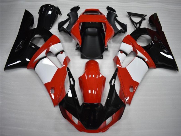 1998-2002 Black White YZF R6 Motorcycle Fairings 1998-2002 Black White YZF R6 Motorcycle Fairings