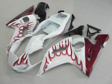 1998-2002 Red Flame YZF R6 Motorcycle Fairings