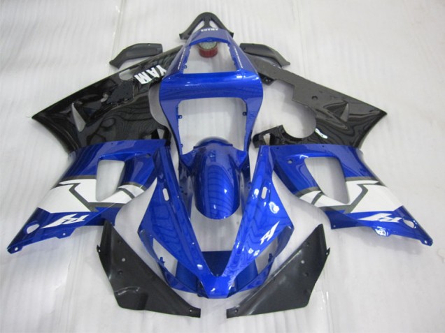 2000-2001 Blue Black White YZF R1 Motorcycle Fairing 2000-2001 Blue Black White YZF R1 Motorcycle Fairing