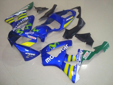 2000-2001 Blue Movistar Castrol CBR900RR 929 Motorcycle Fairings