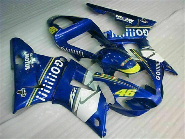 2000-2001 Blue YZF R1 Full Motorcycle Fairing Kits 2000-2001 Blue YZF R1 Full Motorcycle Fairing Kits