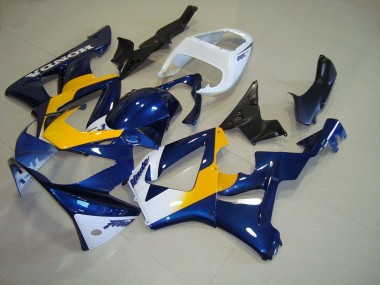 2000-2001 Dark Blue Yellow White CBR900RR 929 Motorcycle Fairings