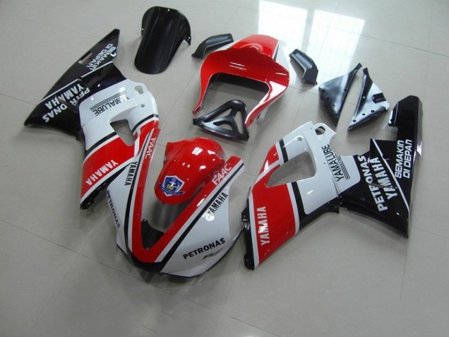 2000-2001 Red White Yamalube Race YZF R1 Motorcycle Fairings