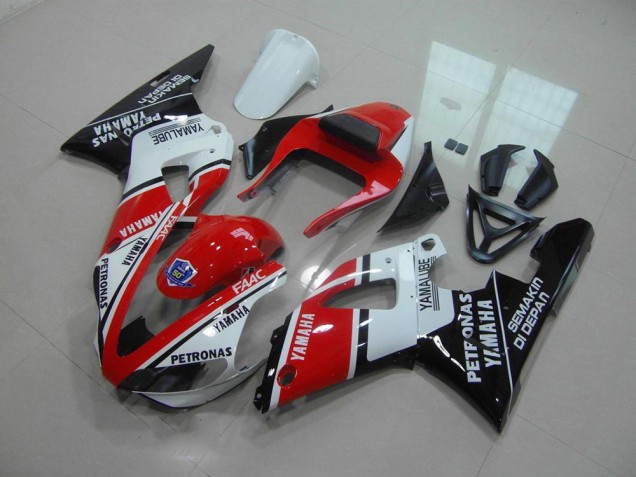 2000-2001 Red White Yamalube YZF R1 Motorcycle Fairings 2000-2001 Red White Yamalube YZF R1 Motorcycle Fairings