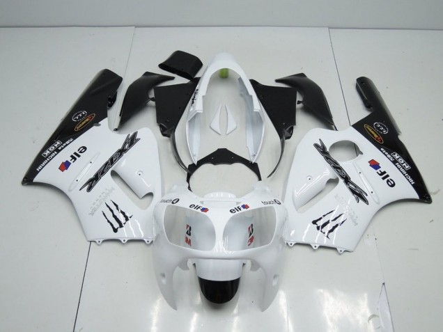 2000-2001 White Monster ZX12R Motorcycle Fairings 2000-2001 White Monster ZX12R Motorcycle Fairings