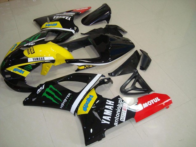 2000-2001 Yellow Monster YZF R1 Motorcycle Fairing 2000-2001 Yellow Monster YZF R1 Motorcycle Fairing