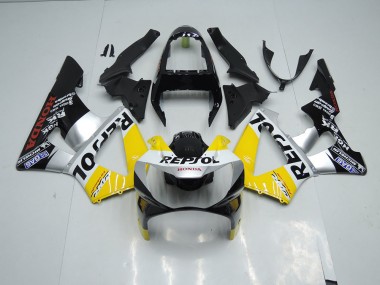 2000-2001 Yellow Silver Black Repsol CBR900RR 929 Motorcycle Fairings