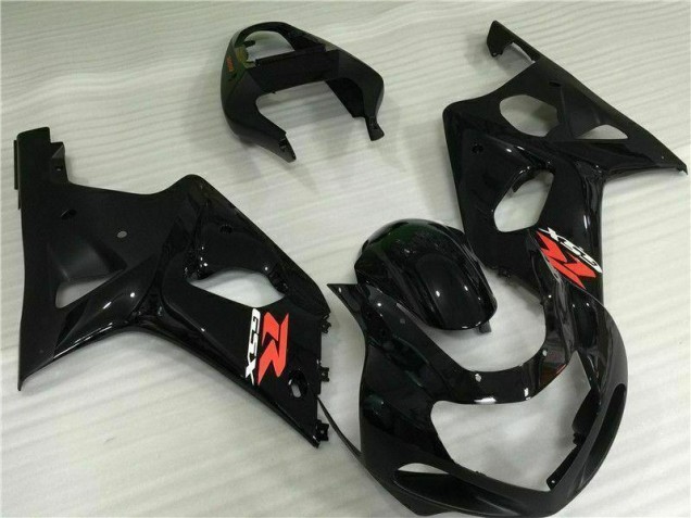 2000-2002 Black GSXR 1000 Motorcycle Fairings 2000-2002 Black GSXR 1000 Motorcycle Fairings