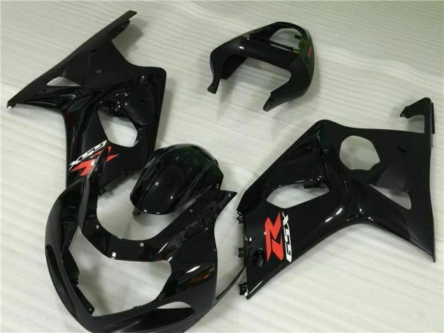 2000-2002 Black GSXR 1000 Motorcycle Fairings 2000-2002 Black GSXR 1000 Motorcycle Fairings