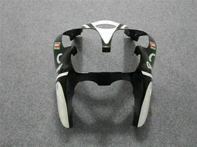 2000-2002 Black White Eurobet ZX6R Motorcycle Fairings 2000-2002 Black White Eurobet ZX6R Motorcycle Fairings