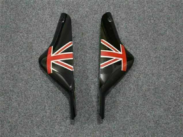 2000-2002 Black White Eurobet ZX6R Motorcycle Fairings 2000-2002 Black White Eurobet ZX6R Motorcycle Fairings