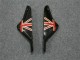 2000-2002 Black White Eurobet ZX6R Motorcycle Fairings 2000-2002 Black White Eurobet ZX6R Motorcycle Fairings