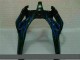 2000-2002 Black with Blue Flame ZX6R Motorcycle Fairings 2000-2002 Black with Blue Flame ZX6R Motorcycle Fairings