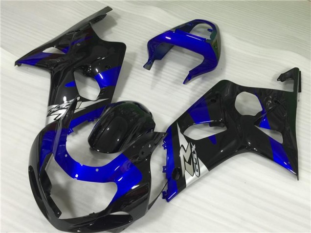 2000-2002 Blue Black GSXR 1000 Motorcycle Fairings 2000-2002 Blue Black GSXR 1000 Motorcycle Fairings