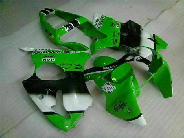 2000-2002 Green Black ZX6R Motorcycle Fairing & Bodywork 2000-2002 Green Black ZX6R Motorcycle Fairing & Bodywork
