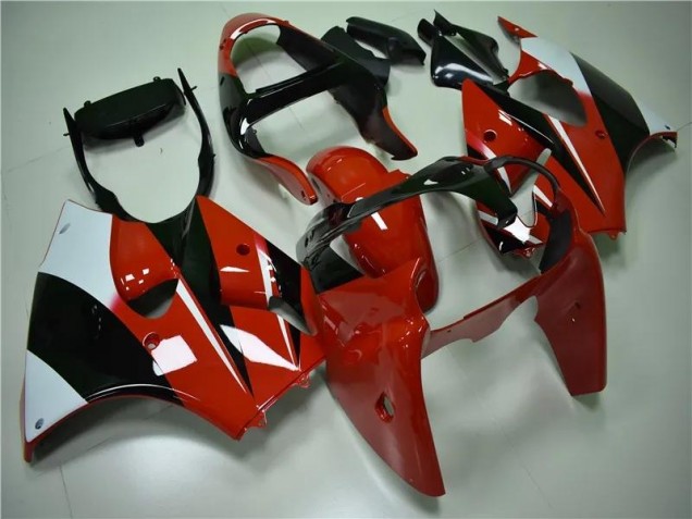 2000-2002 Red Black White ZX6R Motorcycle Fairings 2000-2002 Red Black White ZX6R Motorcycle Fairings