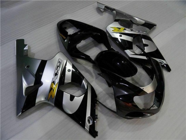 2000-2002 Silver Black GSXR 1000 Motorcycle Fairings 2000-2002 Silver Black GSXR 1000 Motorcycle Fairings