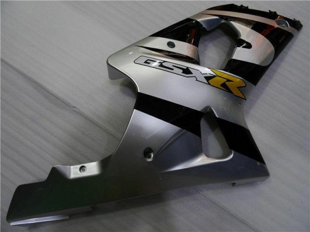 2000-2002 Silver Black GSXR 1000 Motorcycle Fairings 2000-2002 Silver Black GSXR 1000 Motorcycle Fairings