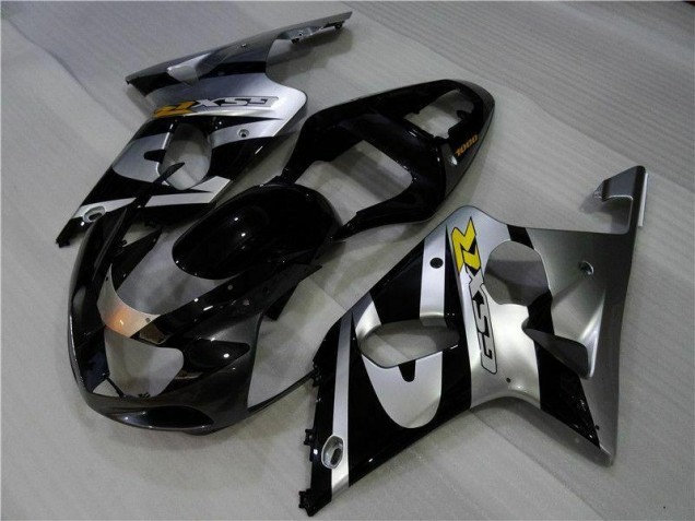2000-2002 Silver Black GSXR 1000 Motorcycle Fairings 2000-2002 Silver Black GSXR 1000 Motorcycle Fairings