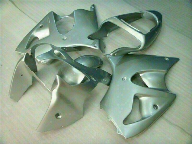 2000-2002 Silver ZX6R Motorcycle Fairings 2000-2002 Silver ZX6R Motorcycle Fairings