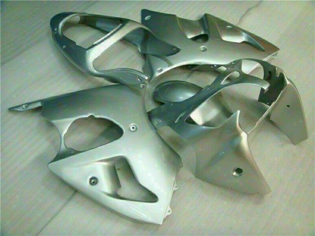 2000-2002 Silver ZX6R Motorcycle Fairings 2000-2002 Silver ZX6R Motorcycle Fairings