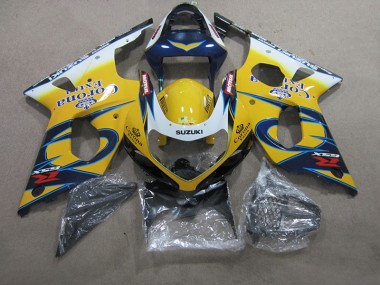 2000-2002 Yellow Blue Corona Extra GSXR 1000 Motorcycle Fairings