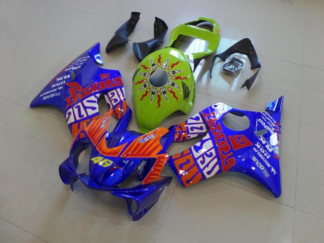 2001-2003 Blue Rossi CBR600 F4i Motorcycle Fairings 2001-2003 Blue Rossi CBR600 F4i Motorcycle Fairings
