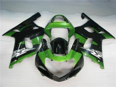 2001-2003 Green Black GSXR 600/750 Motorcycle Fairings