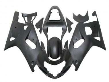 2001-2003 Matte Black GSXR 600/750 Motorcycle Fairings
