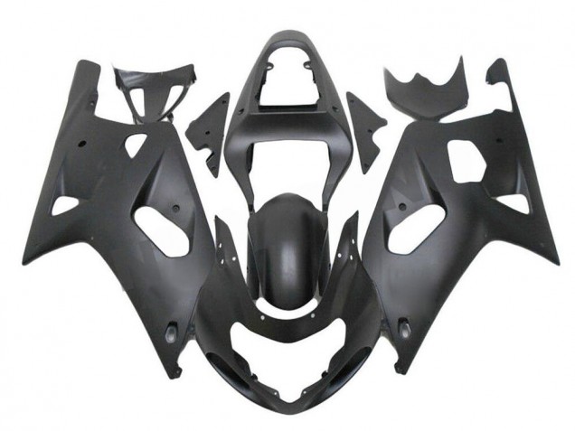 2001-2003 Matte Black GSXR 600/750 Motorcycle Fairings