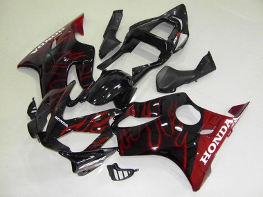 2001-2003 Red Flame CBR600 F4i Motorcycle Fairing