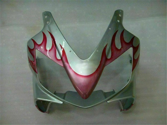 2001-2003 Red Flame Silver CBR600 F4i Motorcycle Fairings 2001-2003 Red Flame Silver CBR600 F4i Motorcycle Fairings