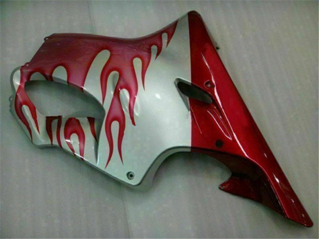 2001-2003 Red Flame Silver CBR600 F4i Motorcycle Fairings 2001-2003 Red Flame Silver CBR600 F4i Motorcycle Fairings