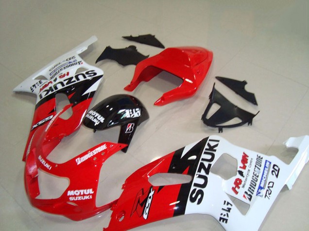 2001-2003 Red White Motul GSXR 750 Motorcycle Fairings 2001-2003 Red White Motul GSXR 750 Motorcycle Fairings