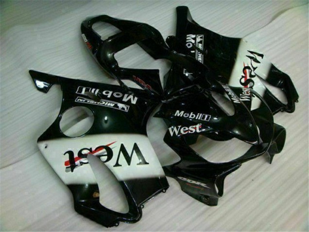 2001-2003 White Black West CBR600 F4i Motorcycle Fairings 2001-2003 White Black West CBR600 F4i Motorcycle Fairings