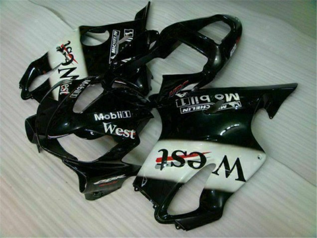 2001-2003 White Black West CBR600 F4i Motorcycle Fairings 2001-2003 White Black West CBR600 F4i Motorcycle Fairings