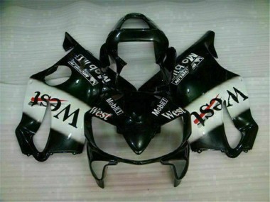 2001-2003 White Black West CBR600 F4i Motorcycle Fairings