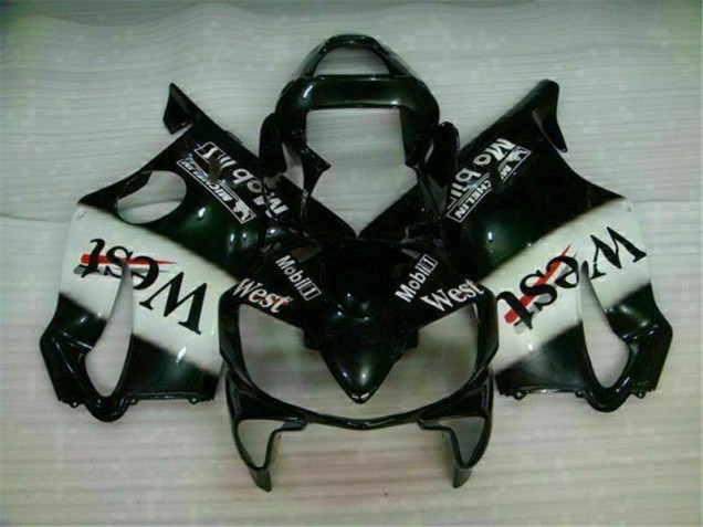 2001-2003 White Black West CBR600 F4i Motorcycle Fairings 2001-2003 White Black West CBR600 F4i Motorcycle Fairings