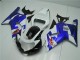 2001-2003 White Blue GSXR 600/750 Motorcycle Fairings 2001-2003 White Blue GSXR 600/750 Motorcycle Fairings