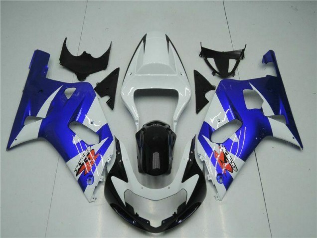 2001-2003 White Blue GSXR 600/750 Motorcycle Fairings 2001-2003 White Blue GSXR 600/750 Motorcycle Fairings