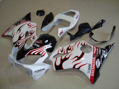2001-2003 White Flame CBR600 F4i Motorcycle Fairings