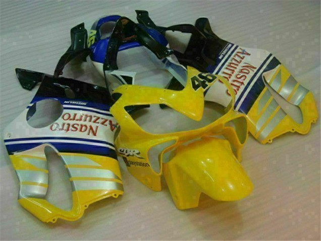 2001-2003 Yellow Silver Nastro Azzurro CBR600 F4i Motorcycle Fairings 2001-2003 Yellow Silver Nastro Azzurro CBR600 F4i Motorcycle Fairings