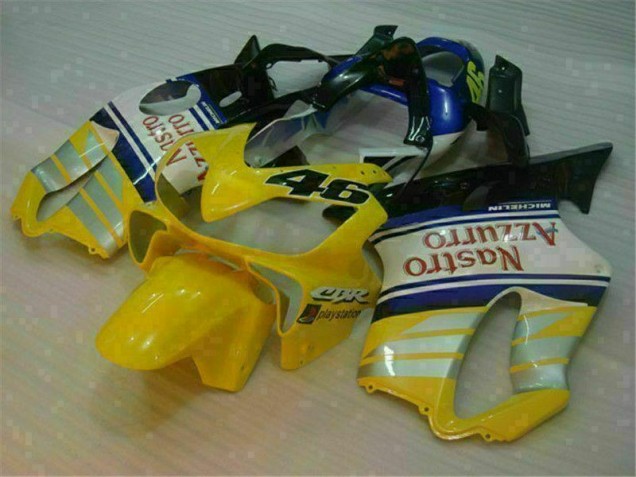 2001-2003 Yellow Silver Nastro Azzurro CBR600 F4i Motorcycle Fairings 2001-2003 Yellow Silver Nastro Azzurro CBR600 F4i Motorcycle Fairings