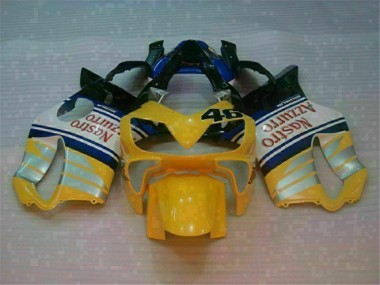 2001-2003 Yellow Silver Nastro Azzurro CBR600 F4i Motorcycle Fairings