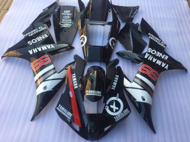2002-2003 Black White YZF R1 Motorcycle Fairings 2002-2003 Black White YZF R1 Motorcycle Fairings